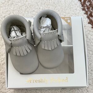 Freshly Picked Light Gray Moccasins